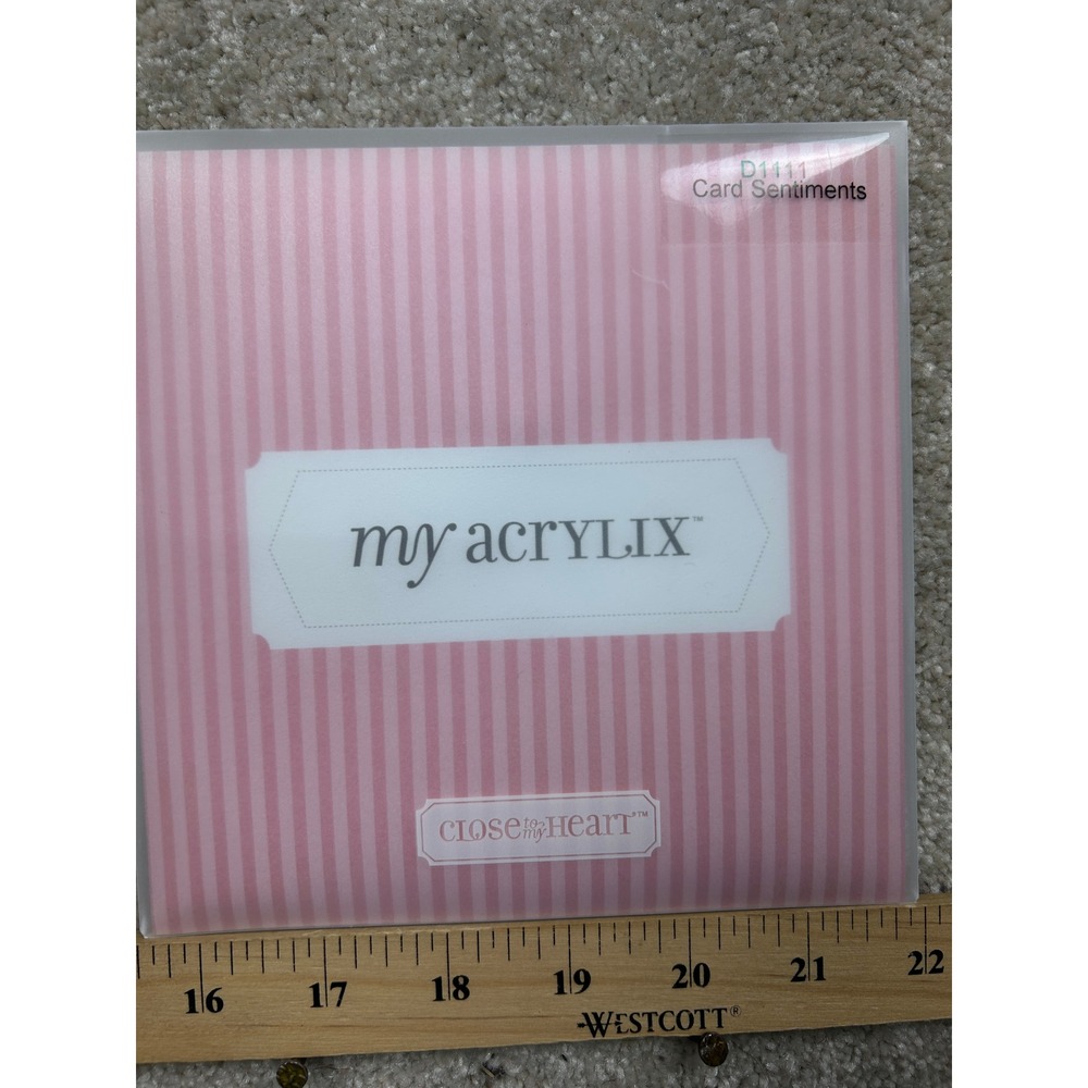 Close To My Heart Card Sentiments D1111 My Acrylix Clear Stamps Card Making